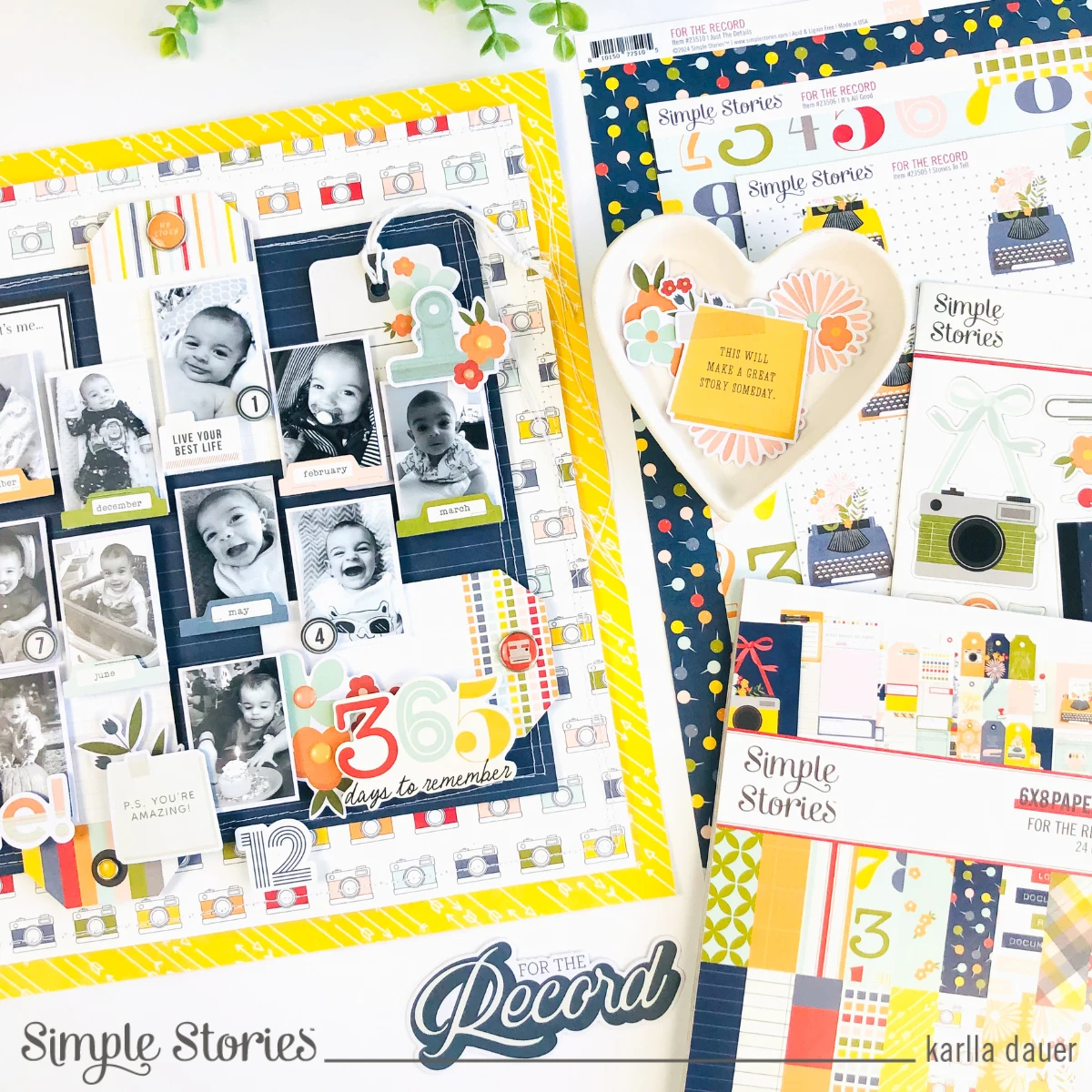 Simple Stories For The Record 6 X 8 Paper Pad 23516* 6 Simple Stories For The Record 6 X 8 Paper Pad 23516* - Image 4