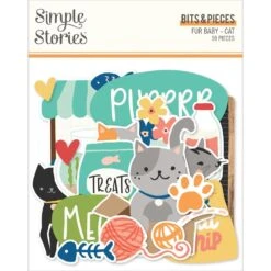 Simple Stories Fur Baby Cat Bits And Pieces 24021