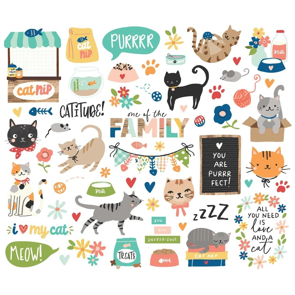 Simple Stories Fur Baby Cat Bits And Pieces 24021 - Image 2