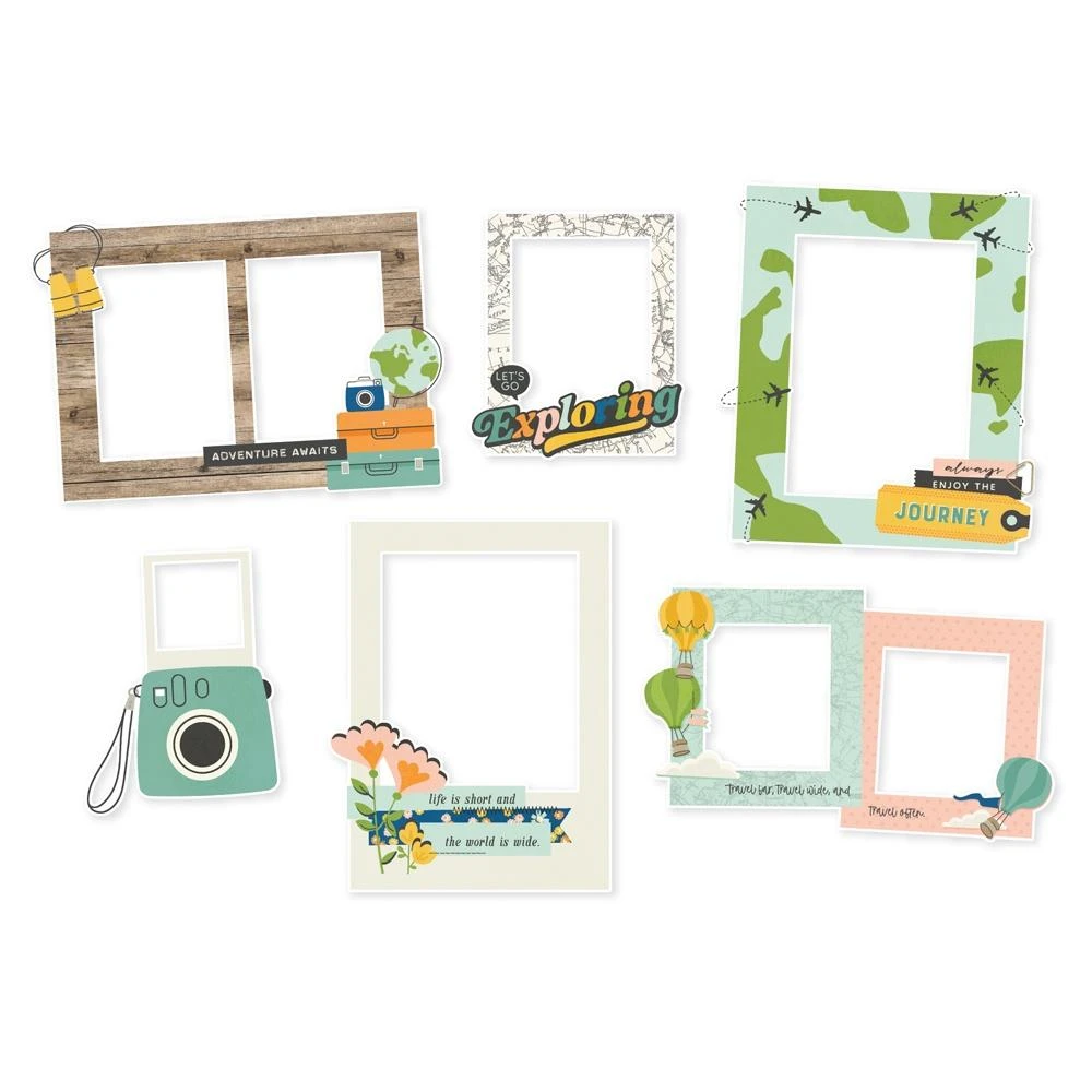 Simple Stories Happy Travels Chipboard Frames 24422 4 Simple Stories Happy Travels Chipboard Frames 24422 - Image 2
