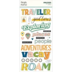Simple Stories Happy Travels Foam Stickers 24423