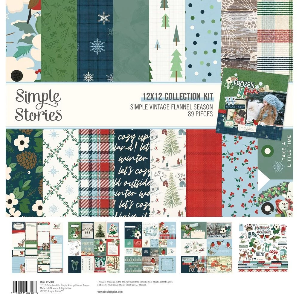 Simple Stories Vintage Flannel Season 12 X 12 Collection Kit 25300 3 Simple Stories Vintage Flannel Season 12 X 12 Collection Kit 25300