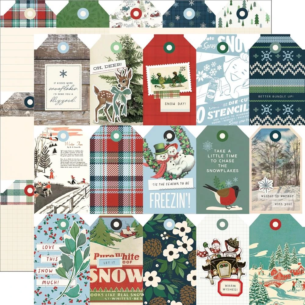 Simple Stories Vintage Flannel Season 12 X 12 Collector's Essential Kit 25301 - Image 14