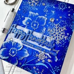 Simon Says Stamp Embossing Folder Snow Poppies Sf466 Festive Fun 9 Simon Says Stamp Embossing Folder Snow Poppies Sf466 Festive Fun -Simon Says Stamp Snow Poppies folder EM