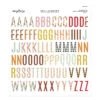 Spellbinders Autumn Archives Chipboard Alphabet Stickers Scse-022