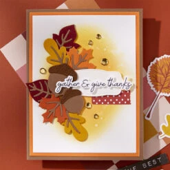 Spellbinders Autumn Sentiments BetterPress Plate And Die Set Bp-322 -Simon Says Stamp Spellbinders Autumn Sentiments BetterPress Plate and Die Set bp 322 thanks