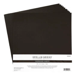 Spellbinders Black Chipboard Sheets 12x12 Scsp-007