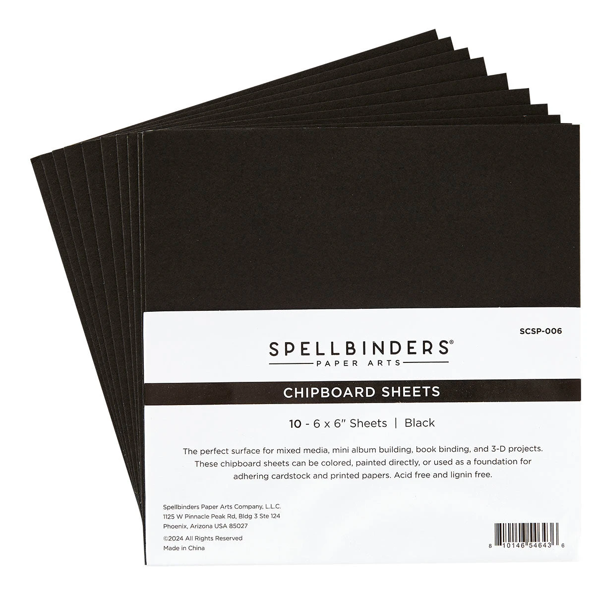 Spellbinders Black Chipboard Sheets 6 X 6 Scsp-006 3 Spellbinders Black Chipboard Sheets 6 X 6 Scsp-006