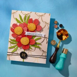 Spellbinders Bow Mini 3D Wax Seal Wsm-002 7 Spellbinders Bow Mini 3D Wax Seal Wsm-002 -Simon Says Stamp Spellbinders Bow Mini 3D Wax Seal wsm 002 flowers