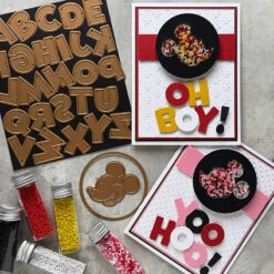 Spellbinders Classic Mouse Die And Plate Bundle -Simon Says Stamp Spellbinders Classic Mouse Alphabet and Numbers Die Bundle image 1