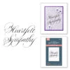 Spellbinders Copperplate Heartfelt Sympathy BetterPress Plate Bp-279