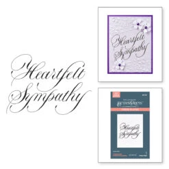 Spellbinders Copperplate Heartfelt Sympathy BetterPress Plate Bp-279