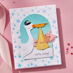 Spellbinders Falling Stars BetterPress Plate Bp-262 -Simon Says Stamp Spellbinders Falling Stars BetterPress Plate bp 262 hello baby