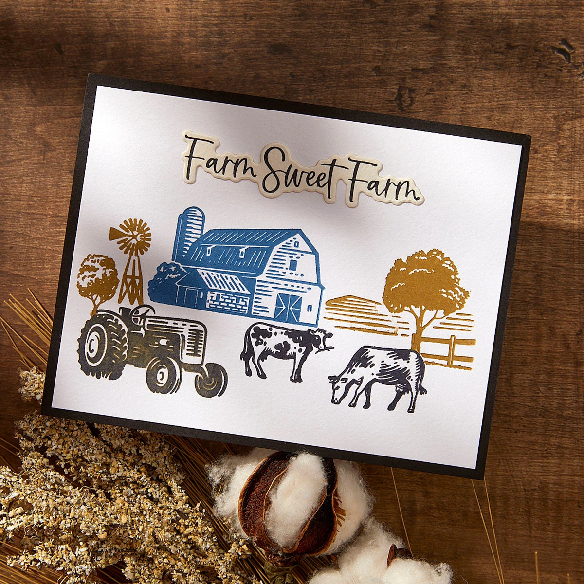 Spellbinders Farm Sweet Farm Registration BetterPress Plate And Die Set Bpr-019* 5 Spellbinders Farm Sweet Farm Registration BetterPress Plate And Die Set Bpr-019* - Image 3