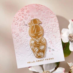 Spellbinders Floral Fans 3D Embossing Folder E3d-128 -Simon Says Stamp Spellbinders Floral Fans 3D Embossing Folder e3d 128 sweet friend