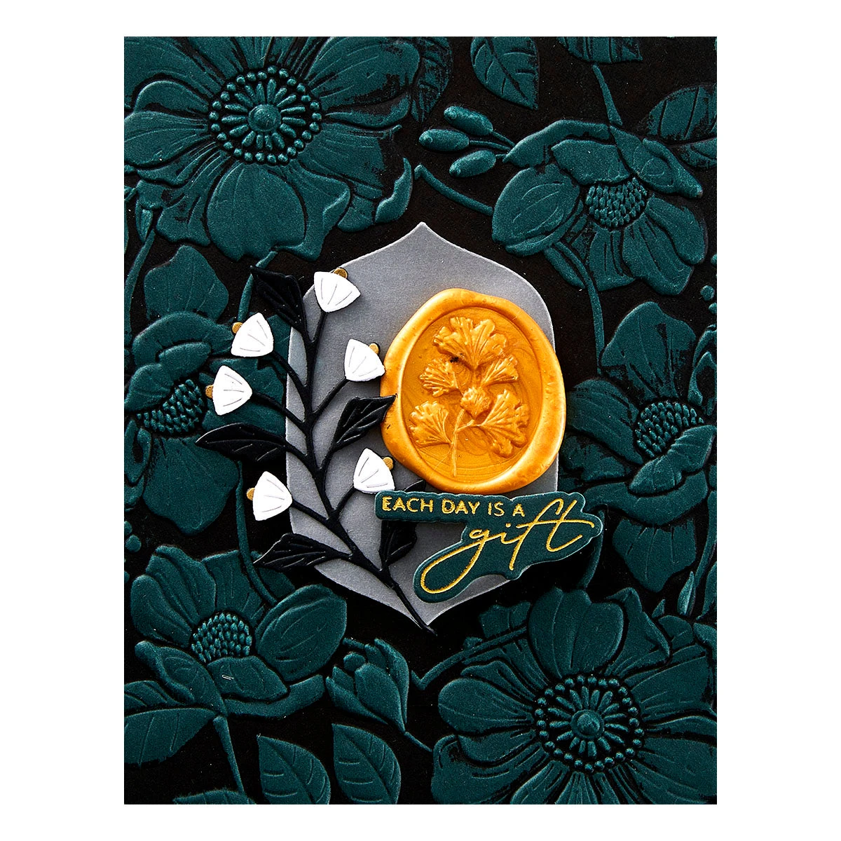 Spellbinders Gingko Leaves 3D Wax Seal Stamp Ws3d-008* 4 Spellbinders Gingko Leaves 3D Wax Seal Stamp Ws3d-008* - Image 2