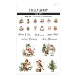 Spellbinders Holiday Magic Rub-On Sheets Scsr-003