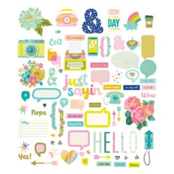 Spellbinders Just Sayin Chipboard Die Cuts Scse-012*