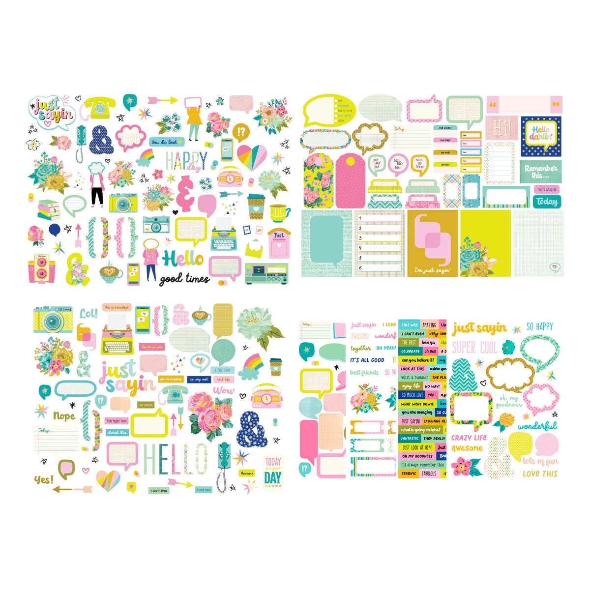 Spellbinders Just Sayin Embellishment Full Set Bd-0903 3 Spellbinders Just Sayin Embellishment Full Set Bd-0903