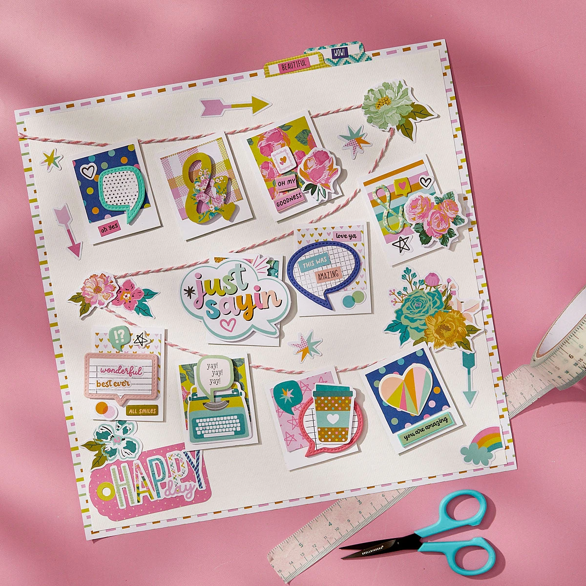 Spellbinders Just Sayin Embellishment Full Set Bd-0903 4 Spellbinders Just Sayin Embellishment Full Set Bd-0903 - Image 2