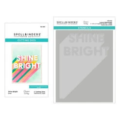 Spellbinders Layered Shine Bright Die And Stencil Set Bd-0900*
