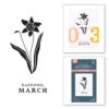 Spellbinders March Daffodil Press Plates Bp-247* 1 Spellbinders March Daffodil Press Plates Bp-247* -Simon Says Stamp Spellbinders March Daffodil Press Plates bp 247