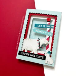 Spellbinders Snowfall Shimmer BetterPress Plate Bp-314 -Simon Says Stamp Spellbinders Snowfall Shimmer BetterPress Plate bp 314 holdiays