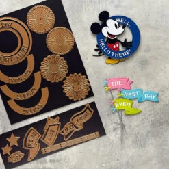 Spellbinders Classic Mouse Die And Plate Bundle -Simon Says Stamp Spellbinders Steamboat Willie Duo and Frames Die Bundle image 3