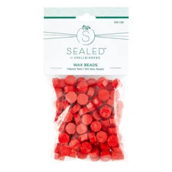 Spellbinders Vibrant Red Wax Beads Ws-128 -Simon Says Stamp Spellbinders Vibrant Red Wax Beads ws 128 package