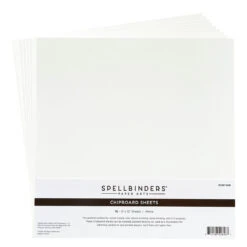 Spellbinders White Chipboard Sheets 12x12 Scsp-009