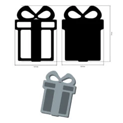 Simon Says Stamp -Simon Says Stamp Stamperia Candy Christmas Gift Crafty Shapes klsm60 measurement