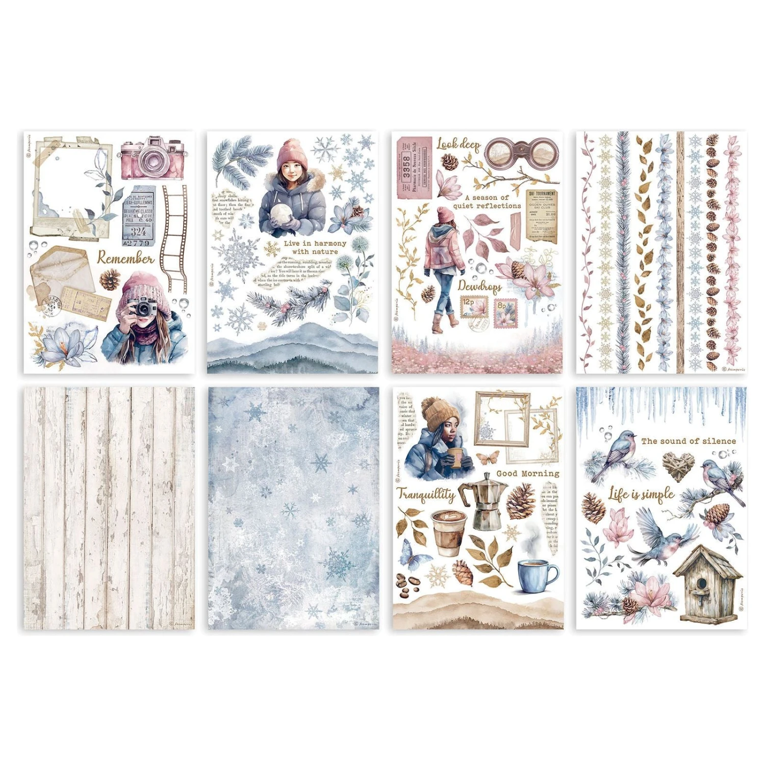 Stamperia Create Happiness Dewdrops Washi Pad Sheets A5 Sbw13* 4 Stamperia Create Happiness Dewdrops Washi Pad Sheets A5 Sbw13* - Image 2