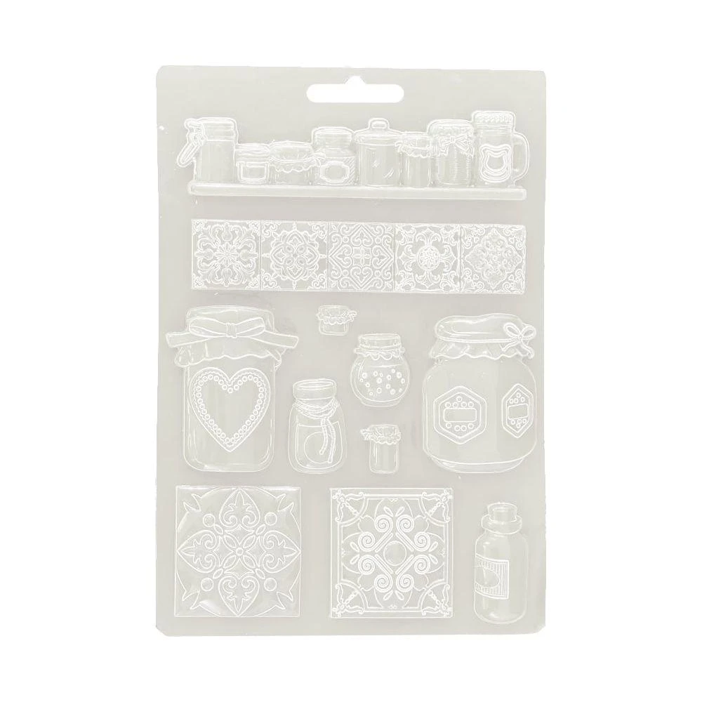 Stamperia Golden Harmony Pots Soft Mold A5 K3pta5665* 4 Stamperia Golden Harmony Pots Soft Mold A5 K3pta5665* - Image 2