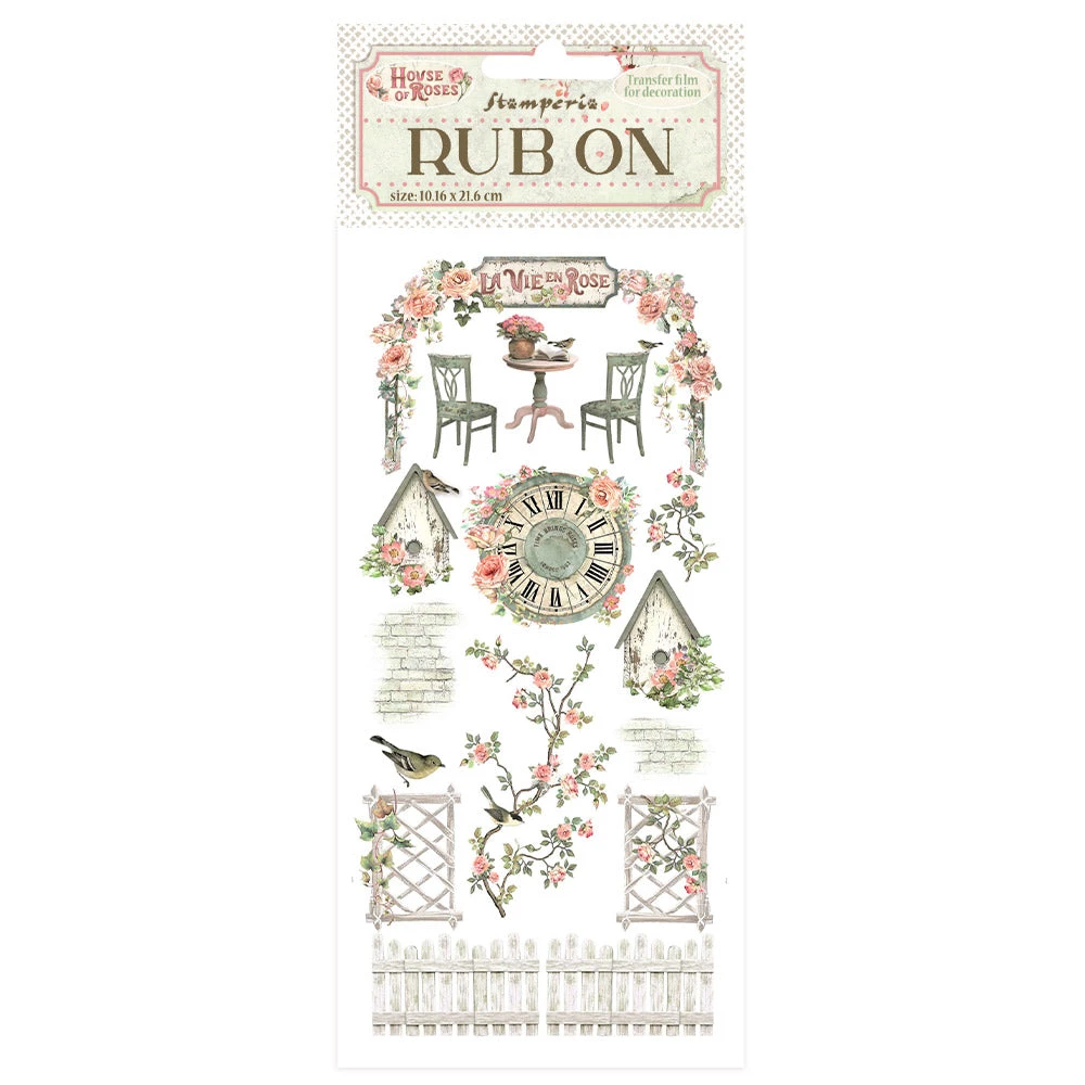 Stamperia House Of Roses Elements Rub Ons Dflrb153 3 Stamperia House Of Roses Elements Rub Ons Dflrb153