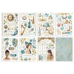 Stamperia Masquerade Washi Pad Sheets A5 Sbw15 -Simon Says Stamp Stamperia Masquerade Washi Pad Sheets A5 sbw15 pages