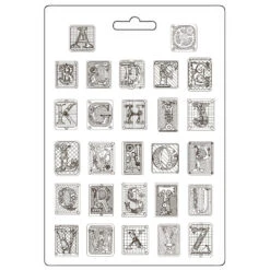 Stamperia Master Of Magic Alphabet Soft Mold A4 K3pta4589 7 Stamperia Master Of Magic Alphabet Soft Mold A4 K3pta4589 -Simon Says Stamp Stamperia Master Of Magic Alphabet Soft Mold A4 k3pta4589 outline