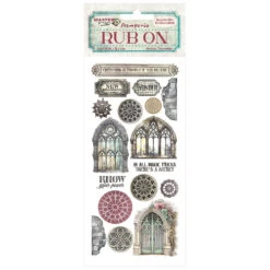 Stamperia Master Of Magic Gothic Windows Rub Ons Dflrb147*