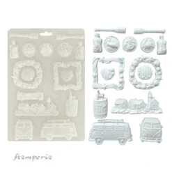 Stamperia Silent Sea A4 Soft Mold K3pta4591