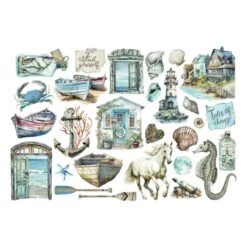 Stamperia Silent Sea Ephemera Dflct63*