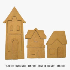 Simon Says Stamp -Simon Says Stamp Stamperia Silent Sea House Landscape Village Crafty Shapes klsm46 dimensions