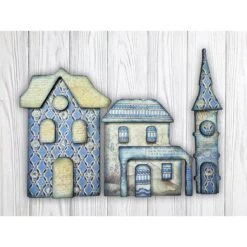 Stamperia Silent Sea House Landscape Village Crafty Shapes Klsm46 10 Stamperia Silent Sea House Landscape Village Crafty Shapes Klsm46 -Simon Says Stamp Stamperia Silent Sea House Landscape Village Crafty Shapes klsm46 village