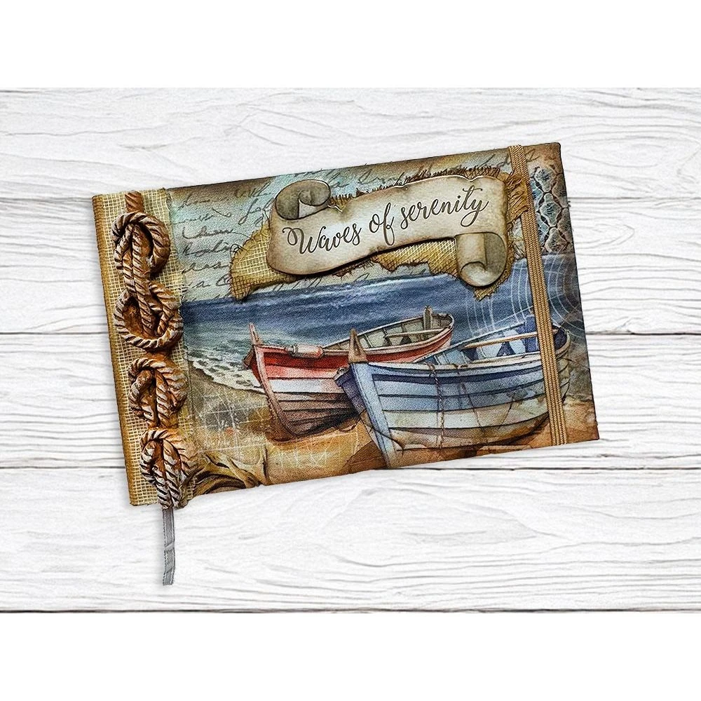 Stamperia Silent Sea Rudders And Boats A5 Silicone Mold Kacma579 - Image 3