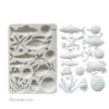 Stamperia Silent Sea Shells And Fish A5 Silicone Mold Kacma578 -Simon Says Stamp Stamperia Silent Sea Shells and Fish A5 Silicone Mold kacma578