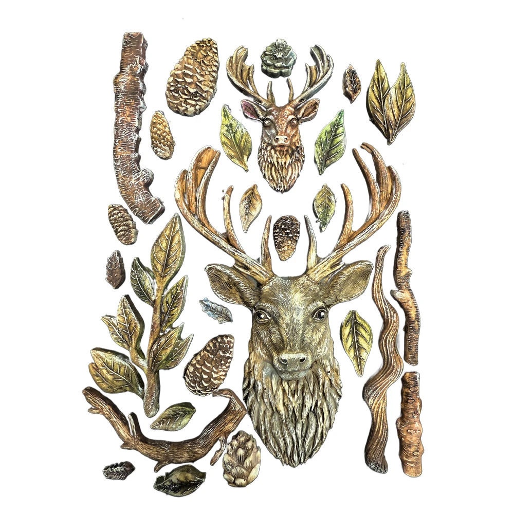 Stamperia The Owl's House Deer Silicone Mold A5 Kacma542 - Image 2