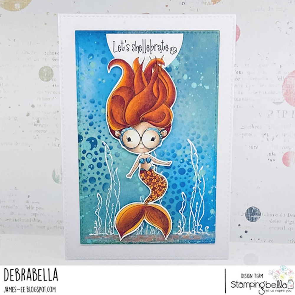 Stamping Bella Lunettes - Mermaid Cling Stamp Kf1313 5 Stamping Bella Lunettes - Mermaid Cling Stamp Kf1313 - Image 3