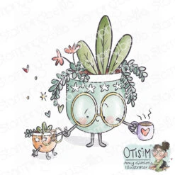 Stamping Bella Spec-tacular Mom & Baby Succulent Cling Stamp Ag1317