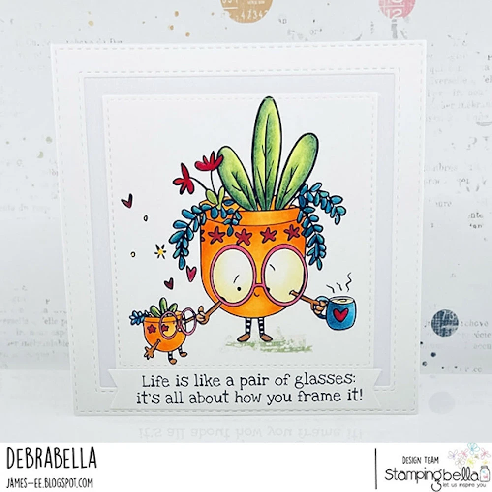 Stamping Bella Spec-tacular Mom & Baby Succulent Cling Stamp Ag1317 - Image 2