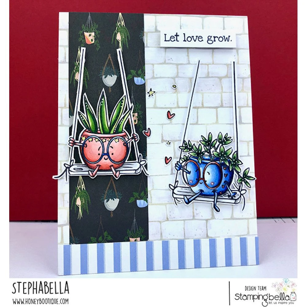 Stamping Bella Spec-tacular Swinging Pots Cling Stamp Ag1319 - Image 4