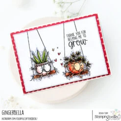 Stamping Bella Spec-tacular Swinging Pots Cling Stamp Ag1319 -Simon Says Stamp Stamping Bella Spec tacular Swinging Pots Cling Stamp ag1319 thank you