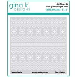 Gina K Designs Sweater Weather Stencil Gkdst57